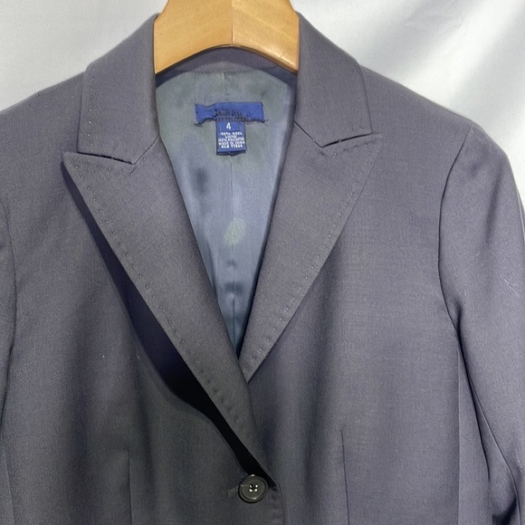 Jcrew black, 100% wool super 120 jacket - Picture 3 of 5